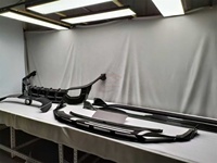 Kit carrosserie style ALN en fibre de carbone sèche : Lame avant, jupes latérales, diffuseur, spoiler de coffre, spoiler de toit pour Audi RS6 RS7 2019-2023