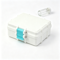 Boîte de rangement personnalisée en plastique PETG écologique, haute transparence, conception multi-emplacements pour laboratoire de recherche, options de logo personnalisé
