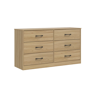<span class=keywords><strong>Commode</strong></span> étroite moderne avec 6 tiroirs pour le rangement de la chambre à coucher et du salon - Product Image 2