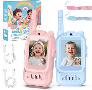 Talkies-walkies BlueFire pour enfants avec écran vidéo, radios jouets avec appariement vocal un à un, longue portée, cadeaux d'anniversaire - Product Image 1