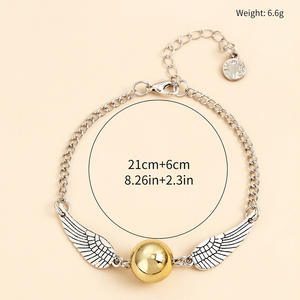 Pulsera de Plata y Bronce Antiguo de las Reliquias de la Muerte, Joyería de Película, para Cosplay - Product Image 4