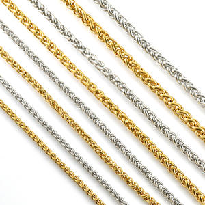 Nueva pulsera de cadena de <span class=keywords><strong>quilla</strong></span> de acero inoxidable transfronteriza estilo americano Retro Hip Hop apenado Punk Street color dorado para niños - Product Image 2