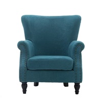 Fauteuil paresseux : Canapé scandinave une place, mini-canapé pour petits balcons et chambres, fauteuil décontracté en tissu Tiger