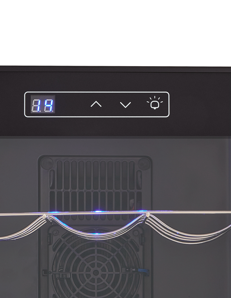 Винный погреб с черной стеклянной дверью, однотемпературный компрессор, винный охладитель для отеля, мини-бар, холодильник