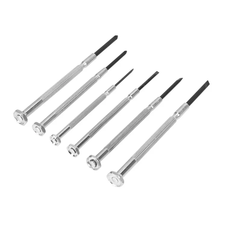 6 Pcs Precision Multifunctionele Kleine Schroevendraaier Set Met Ingelaste Phillips Bits Voor Glazen Schroevendraaier Reparatie Tools