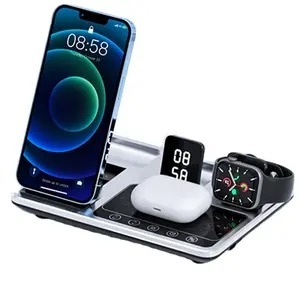 Meistverkaufte Produkte Tischplatte Schnelles Aufladen 15 W universelles drahtloses Ladegerät für Telefon Smart Watch Ohrhörer