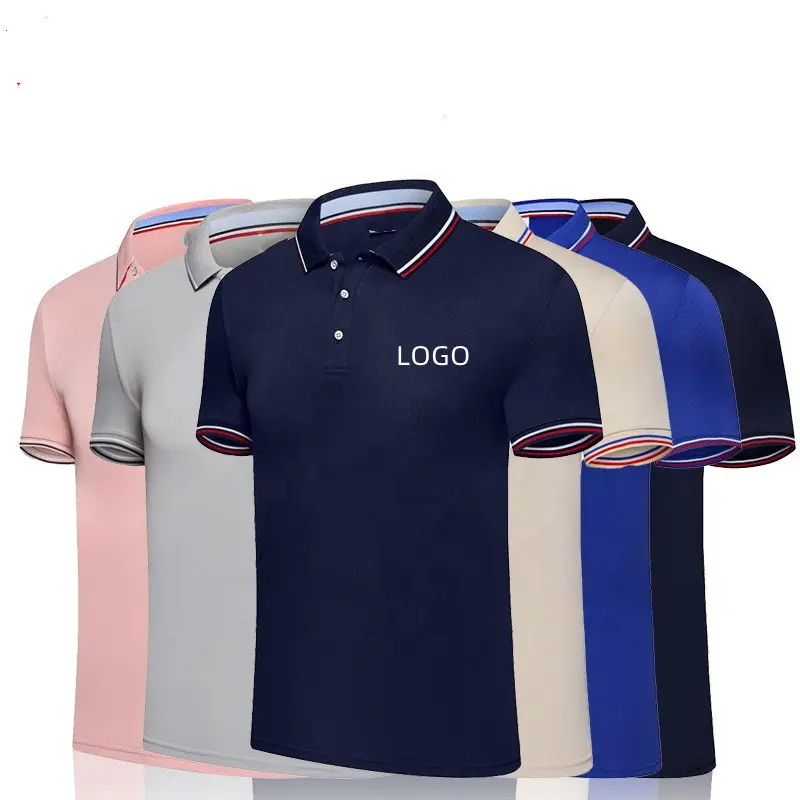 Лучшие продажи дышащие мужские футболки для гольфа быстросохнущие американские Fit 100% полиэстер текстурированная спортивная рубашка-поло Повседневные