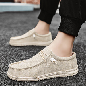 Mocassins de conduite décontractés et confortables en toile et daim de vache, antidérapants, avec soutien de la voûte plantaire, pour hommes et femmes, style classique et tendance - Product Image 1