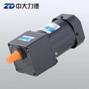 Motor de CA en miniatura Zhongda Lide operado por freno, 220V S1N025, reductor de velocidad con 3 engranajes helicoidales - Product Image 1