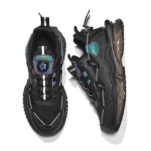 Baskets de sport décontractées à la mode personnalisables pour hommes baskets de course vierges à transformateur au design facile à porter avec bouton rotatif pour hommes - Product Image 2