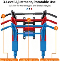 Barre de traction murale pliable robuste, réglable multi-positions, gain de place, sans perçage, pour entraînement à domicile