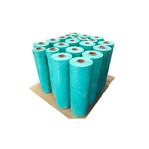 Precio bajo PE azul ensilaje plástico vaca hierba película biodegradable 25mic Hay Bale Wrap