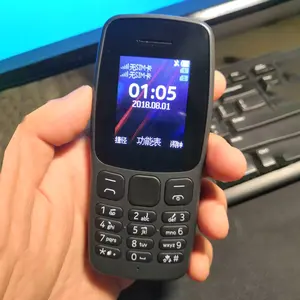 Barato característica do telefone GSM Original Para Nokia 106 2018 teclado usado telefones celulares por atacado 105 125 110 150 130 Bar celular