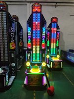 LEON Machine de boxe personnalisée en acier inoxydable, équipement de divertissement sportif d'arcade, connectivité WIFI/4G, Hammer VS, 1 an de garantie en anglais
