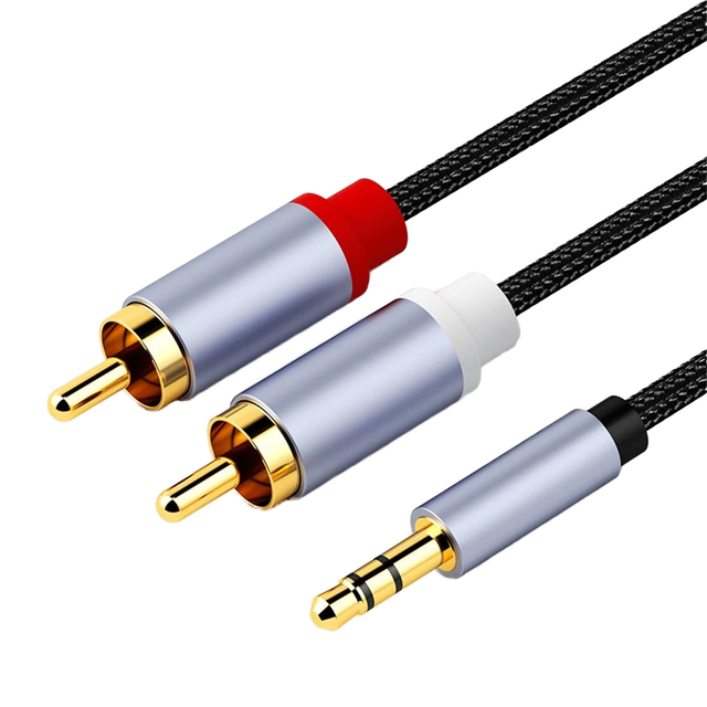 2025 Hot Selling RCA Audio Video Stereo Composite Adapter Cable with Tinned Copper Conductor PVC Jacket Resolution 4K