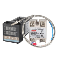 Thermocouple VANORM + relais statique 40DA + ensemble de détection de température de radiateur Thermostat REX-C100 contrôle de température PID