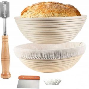 Juego de 6 Forros de Mimbre Natural para Panadería, Tela para Enrollar Masa, Bolsas para Fermentación y Horneado de Masa - Product Image 2