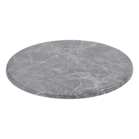 Table de salle à manger extérieure 600 mm en copeaux de bois gris, étanche, style antique simple, mobilier de maison pour café, cantine, hôtel, chambre