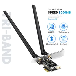 Wireless Network Card 1800mbps Dual Band Wireless Pcie Wireless Pci-e Adapter Wifi Card For Desktop