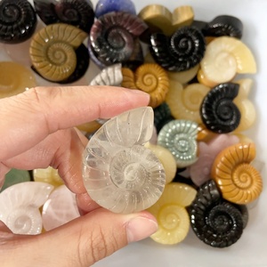 Cristalli Naturali Misti all'Ingrosso, Ammonite Intagliata a Mano, Cristalli Curativi in Quarzo, Artigianato per Arredamento Casa, Guarigione e Regalo - Product Image 5