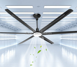 พัดลมเพดานอุตสาหกรรมเชิงพาณิชย์ขนาดใหญ่ ประหยัดพลังงาน HVLS พร้อมรีโมทคอนโทรล พร้อมจัดส่ง - Product Image 4
