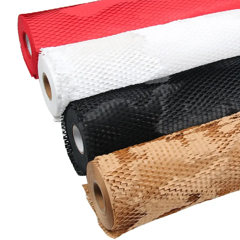 Promotional hight quality eco-friendly material honeycomb wrapping cushion paper craft paper honeycomb craft paper