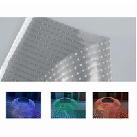 Écran LED transparent pliable à taux de rafraîchissement élevé, couleur pleine, flexible et incurvé, pour intérieur, vente en gros d'usine