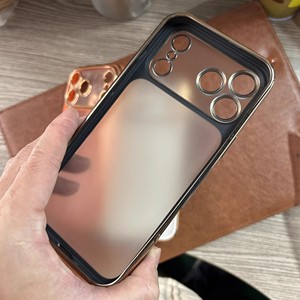 Cover Protettiva in TPU con Bordo Placcato, Protezione Rimovibile per Fotocamera, Custodia Opaca per iPhone 17 Pro Max 16 15 - Product Image 3
