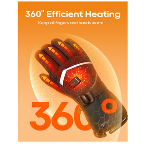 Gants de ski électriques chauffants rechargeables imperméables pour hommes et femmes, utilisation à domicile en hiver, écran tactile, temps <span class=keywords><strong>froid</strong></span>, <span class=keywords><strong>moto</strong></span> - Product Image 3