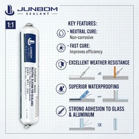 Scellant en silicone neutre JUNBOM pour la construction, haute élasticité, pour fenêtres et portes en verre et aluminium, scellant d'ingénierie 82002