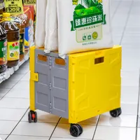 Chariot de supermarché pliable, sac de bagages pliable, chariot de supermarché pliable, à 4 roues, pour le marché de haute qualité