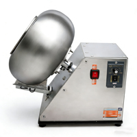 Machine à enrober automatique BANMO en acier inoxydable pour chocolat, noix et bonbons, équipement de polissage avec moteur à couple élevé, certifiée CE