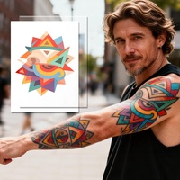 Papel de Tatuaje Imprimible de Inyección de Tinta, Transferencia de Agua, Arte Corporal Temporal, Ideal para Fiestas, Fotografía, Proyectos Escolares, Kits de Bricolaje