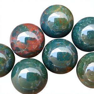 Esfera de Cristal de Hematita Africana Natural, Bola de Piedra Preciosa Pulida, Orbe de Piedra Curativa para Exhibición, Meditación y Decoración del Hogar - Product Image 2