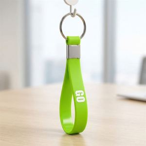 Porte-clés en silicone personnalisé avec logo, vente en gros, porte-clés promotionnels pour cadeaux d'entreprise, États-Unis - Product Image 4