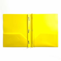 Porte-documents scolaire format Lettre en PP, imperméable, robuste, à double pochette, avec attaches à 3 griffes, personnalisable