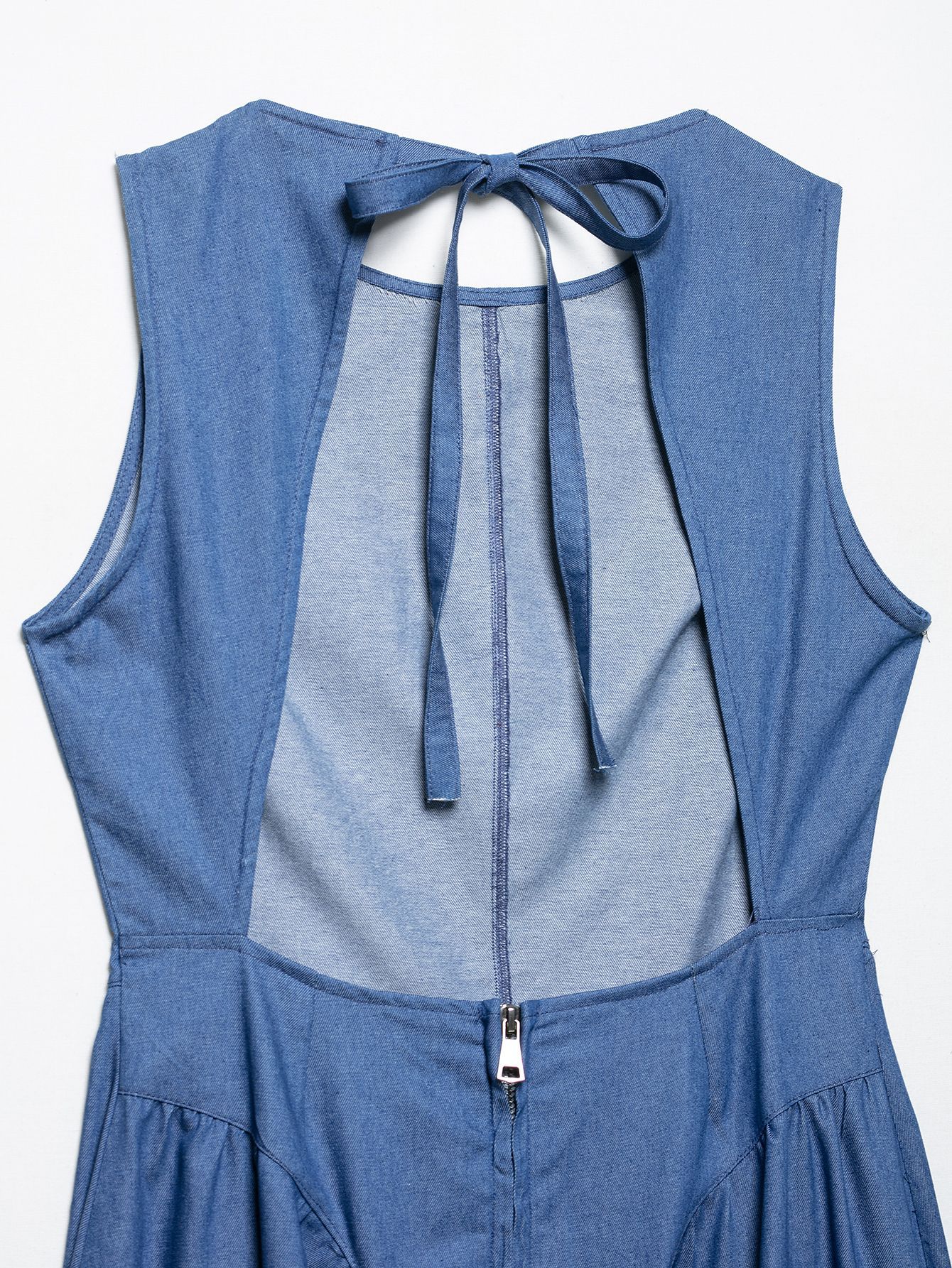 Shop Our Denim Dresses - Backless Midi, Summer Sleeveless Shop Our Denim Dresses - Backless Midi, Summer Sleeveless