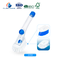 Savon à vaisselle pour cuisine, brosse à vaisselle avec distributeur de savon