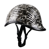 Casque de moto électrique universel trois-quarts quatre saisons en ABS, design ouvert, casque demi-coque classique