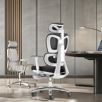 Accoudoir 3D moderne de luxe série haut de gamme réglable dossier haut pleine maille tournante chaise de bureau ergonomique exécutive Base en acier