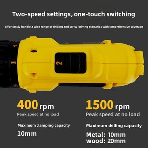 <span class=keywords><strong>DEWALT</strong></span> DCD700DK2 Taladro Atornillador Inalámbrico de 10.8V y 2 Velocidades, 24Nm, 2x2.0Ah - Product Image 3