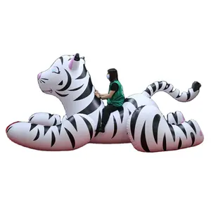 Hongyi Inflatable PVC hổ người lớn đồ chơi trẻ em tùy chỉnh Lạm Phát đi xe trên Lạm Phát hổ bóng bay