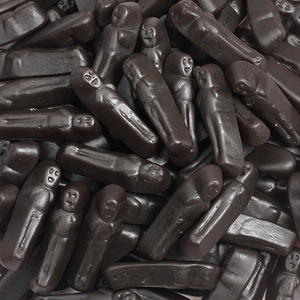 OEM Vente en gros en vrac Meilleure usine au monde Amos 198g Bonbons gommeux en forme de petit homme à la réglisse huilée - Product Image 3
