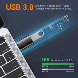USB to USB C Adapter for Apple Watch Ultra 8 <b>9</b>,iPhone 15 Pro Max 14 13 12,AirPods,S22 S23 S24 A5 <b>Note</b> 30 OTG Adapt USB to USB C - Product Image 4