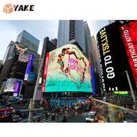 Yake Panneau publicitaire vidéo LED géant extérieur de haute qualité P4 P5 P6 P8 P10 Écran d'affichage LED 3D à œil nu avec conception d'angle