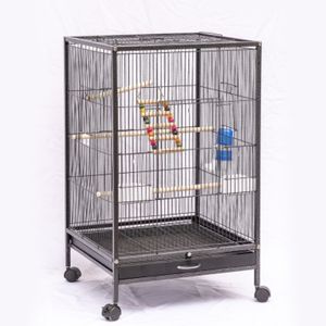 Offre Spéciale grande volière extérieure <span class=keywords><strong>Cage</strong></span> à oiseaux couleur noire Style Simple pour perroquet élevage motif solide en gros boîte de Cages à oiseaux pour animaux de compagnie - Product Image 4