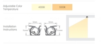 NUOMI NOVA 10*10mm bilah lampu langsung tanam tersembunyi Strip lampu profil aluminium Sensor cahaya kabinet Tertanam antisilau