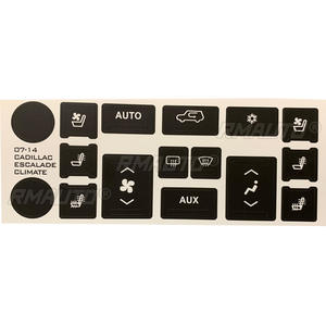 Nuevas pegatinas de reparación para botones de control de clima/aire acondicionado de coche para Cadillac Escalade 2007 2008 2009 2010-2014 - Product Image 2