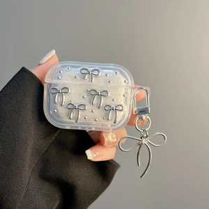 Glue Glitter Bow Chain Adecuado para airpods4/3 Funda protectora para auriculares 2PRO <span class=keywords><strong>Segunda</strong></span> y tercera generación Nuevas mujeres - Product Image 3