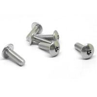 M4 M6 M10 baja tahan karat SS304 316 316L A2 A4 70 80 polos poles Torx Drive keamanan Truss kepala sekrup mesin
